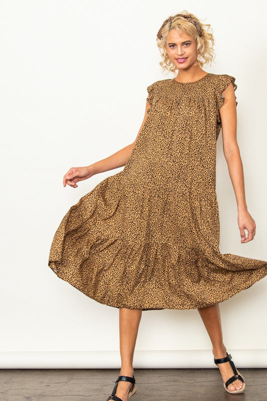 Ruffle Flutter Dress